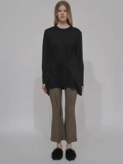 APRON CUTOUT T-SHIRT TOP