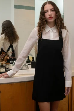 APRON TOP - FLUID SHANTUNG