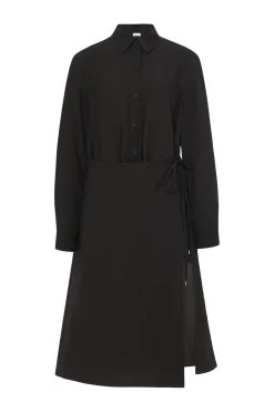 ASYMMETRIC APRON SHIRT - VISCOSE TWILL