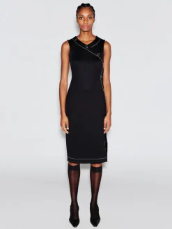 ASYMMETRIC SNAP DRESS