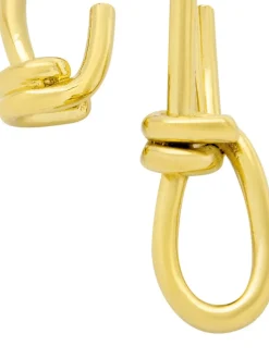 Asymmetric Twist Chain Earrings