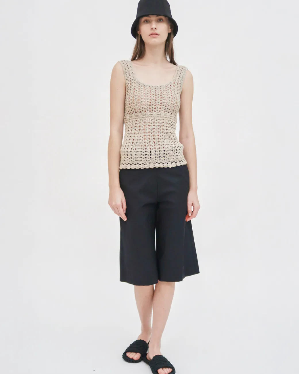 BERMUDA SHORT - STRETCH COTTON SHANTUNG