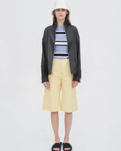 BERMUDA SHORT - STRETCH COTTON SHANTUNG