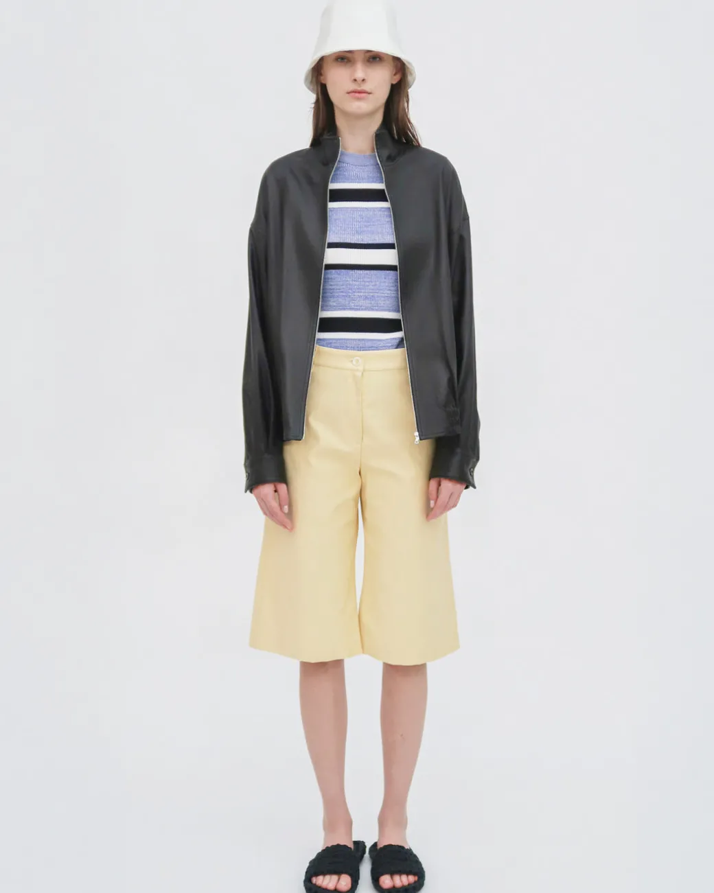 BERMUDA SHORT - STRETCH COTTON SHANTUNG