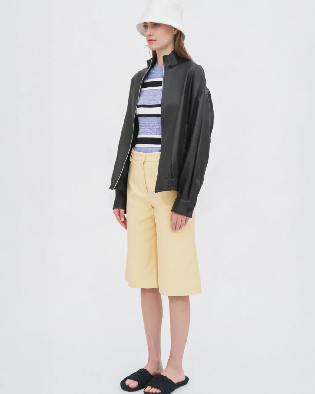 BERMUDA SHORT - STRETCH COTTON SHANTUNG