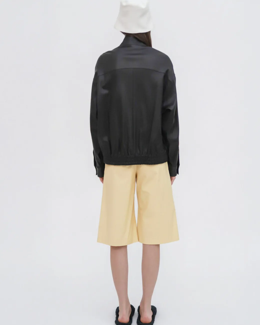 BERMUDA SHORT - STRETCH COTTON SHANTUNG