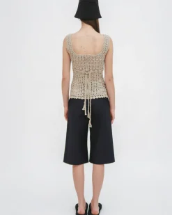 BERMUDA SHORT - STRETCH COTTON SHANTUNG