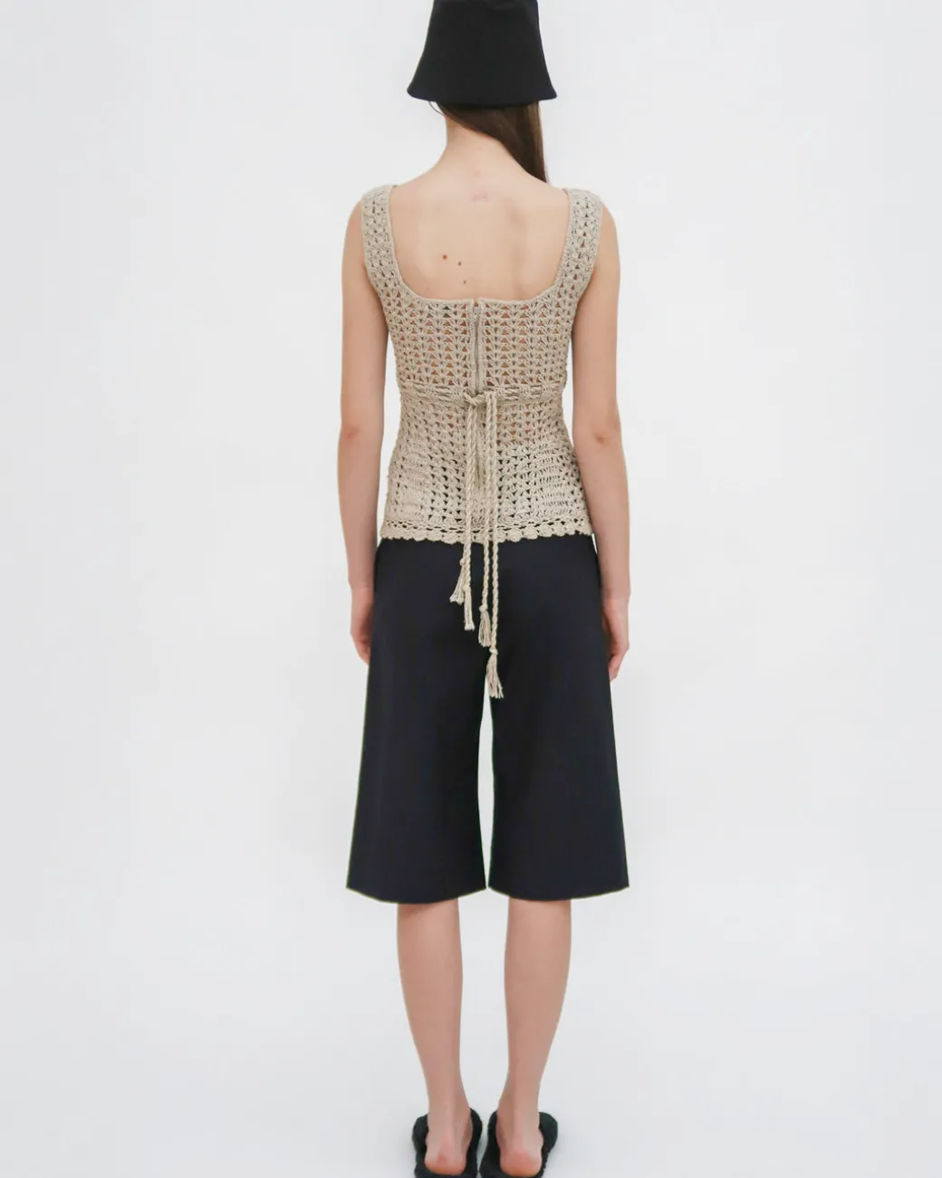 BERMUDA SHORT - STRETCH COTTON SHANTUNG
