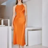 BIAS CREWNECK SLIP DRESS