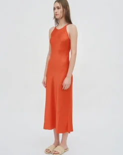 BIAS CREWNECK SLIP DRESS