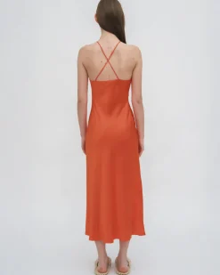 BIAS CREWNECK SLIP DRESS