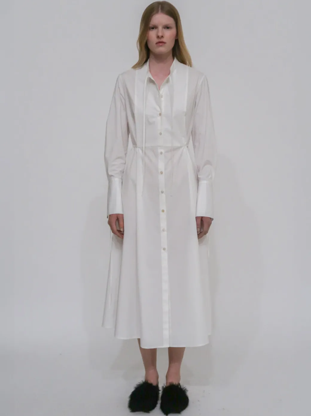 BIB TIE SHIRT DRESS