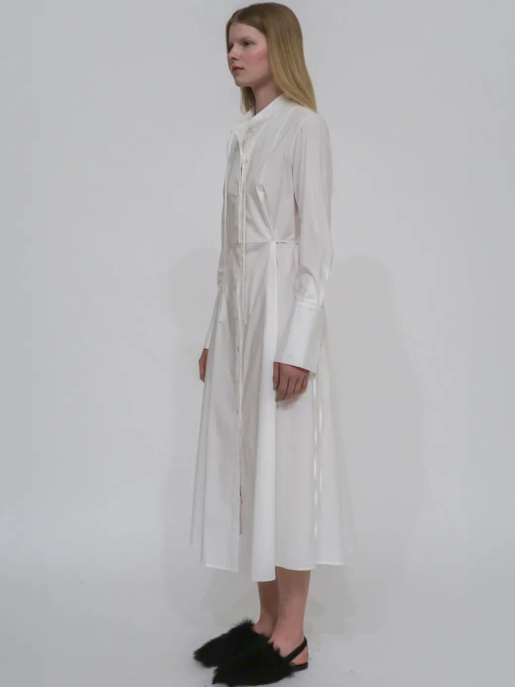 BIB TIE SHIRT DRESS