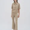 BOXY POLO T-SHIRT - HOUNDSTOOTH PLAID