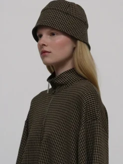 BUCKET CAP - HOUNDSTOOTH