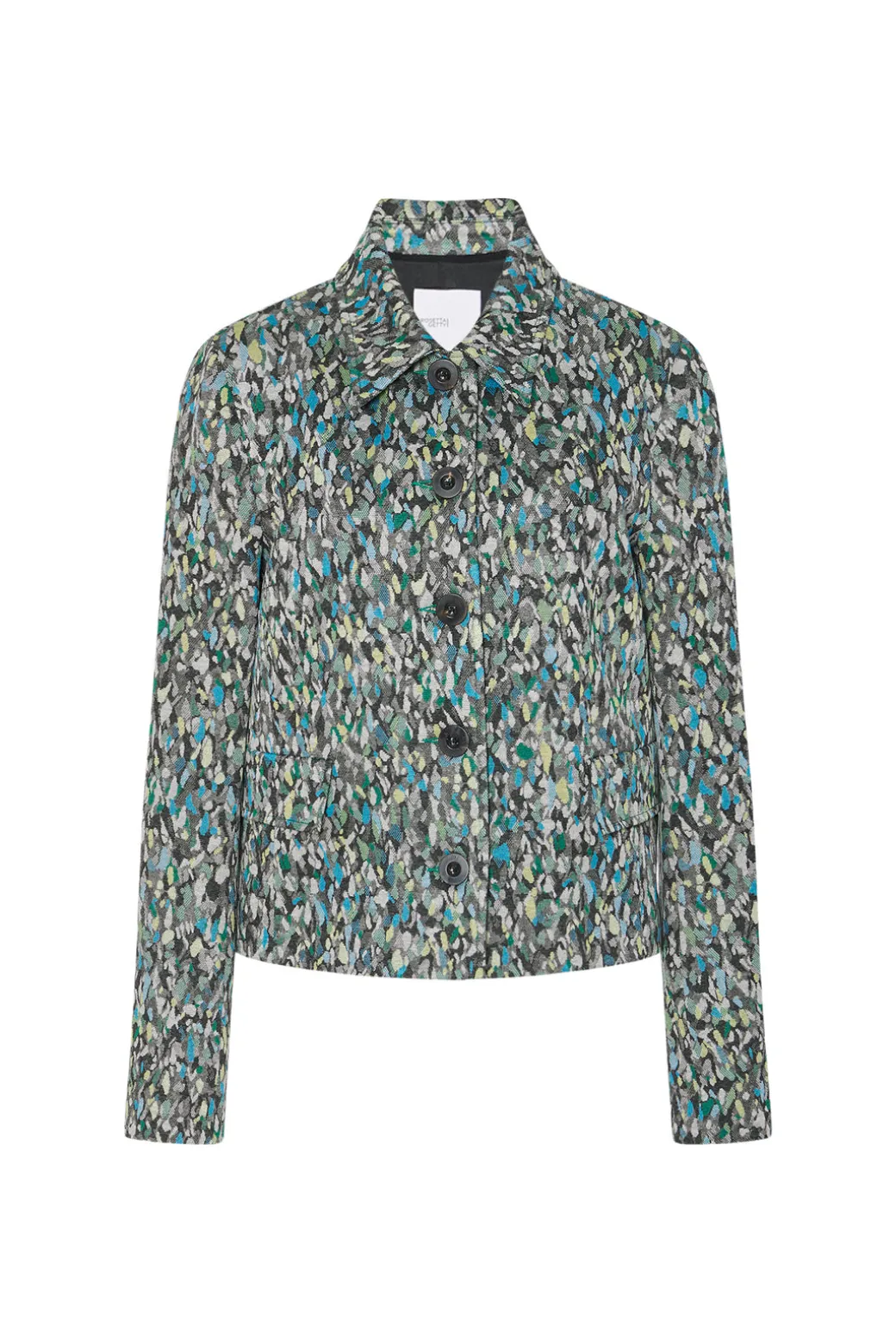 BUTTON UP TAILORED JACKET - FOAM