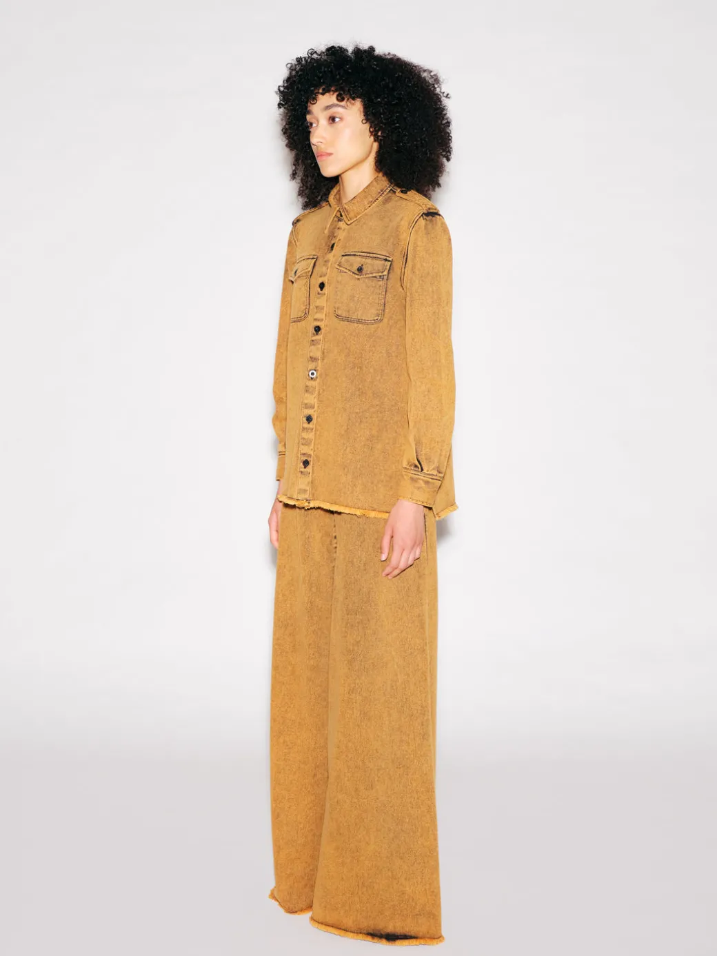 CARGO POCKET SHIRT - DENIM