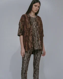 COLLAPSED T-SHIRT - WOODGRAIN
