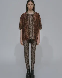 COLLAPSED T-SHIRT - WOODGRAIN