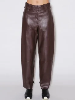 CROPPED BUTTON TAB PANT - PLONGE