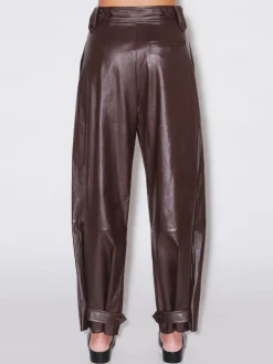 CROPPED BUTTON TAB PANT - PLONGE