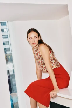 CROPPED CROSS BACK TOP