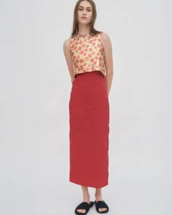 CROPPED CROSS BACK TOP