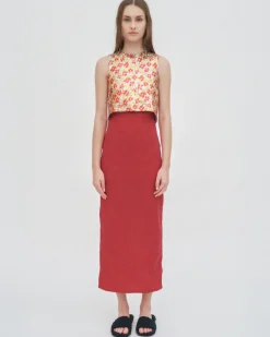 CROPPED CROSS BACK TOP