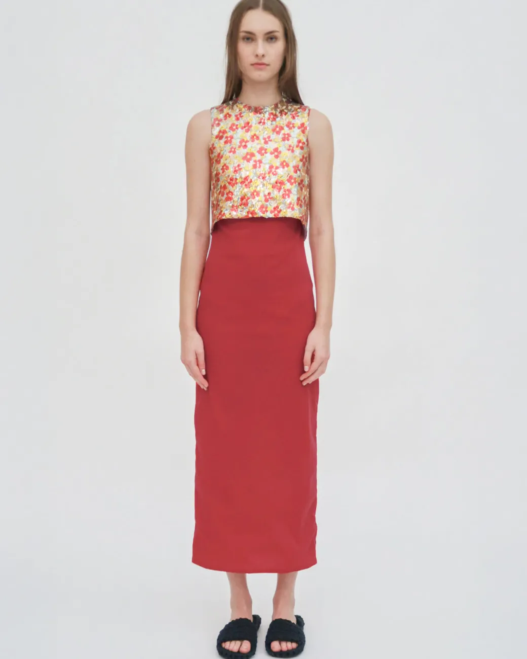 CROPPED CROSS BACK TOP