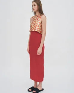 CROPPED CROSS BACK TOP
