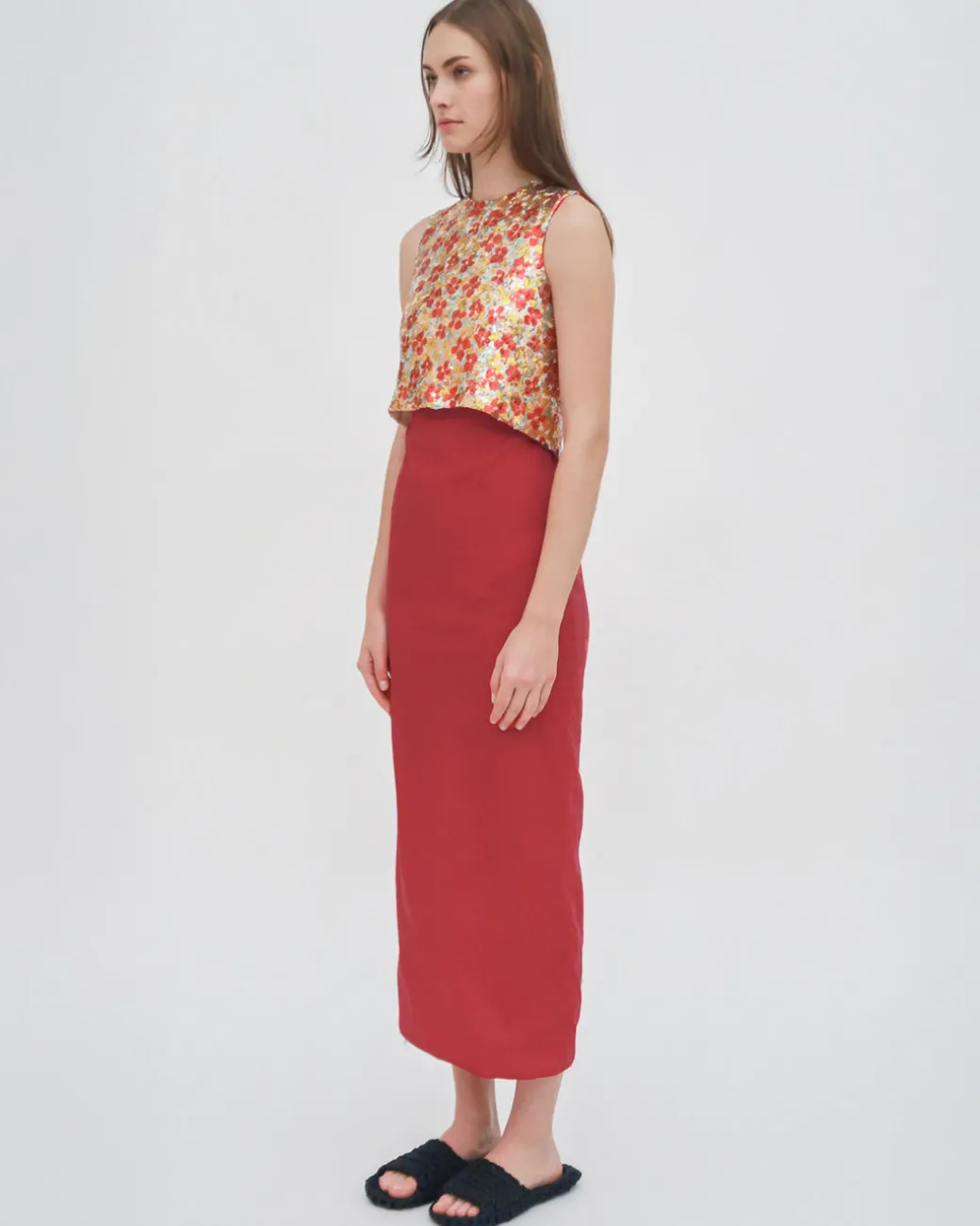 CROPPED CROSS BACK TOP