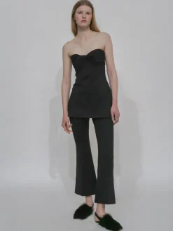 CROPPED FLARE PULL-ON PANT - SCUBA