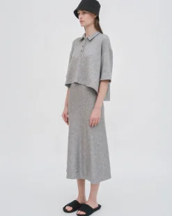 CROPPED OVERSIZED POLO