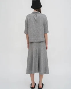 CROPPED OVERSIZED POLO