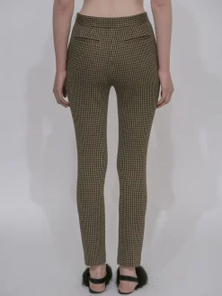 CROPPED SKINNY PANT - HOUNDSTOOTH