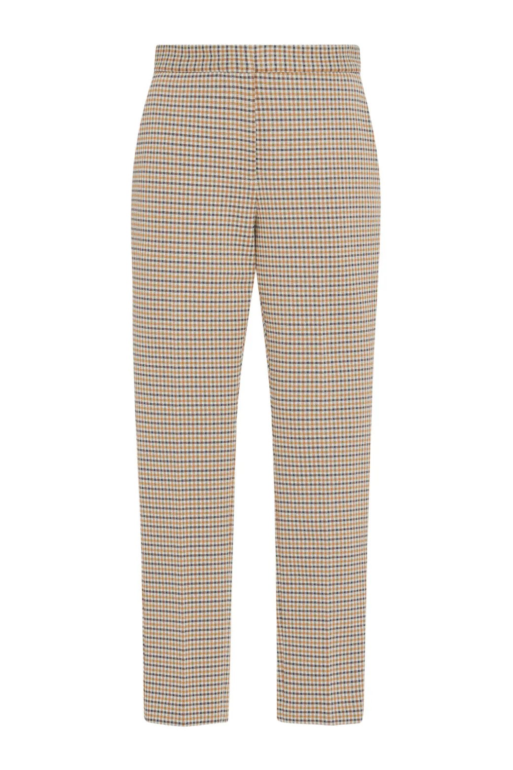 CROPPED SKINNY PANT - HOUNDSTOOTH PLAID