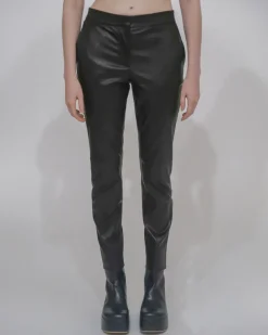 CROPPED SKINNY PANT - PLONGE LEATHER