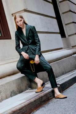 CROPPED SKINNY PANT - STRETCH PLONGE