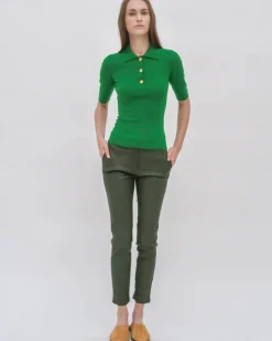 CROPPED SKINNY PANT - STRETCH PLONGE