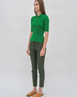 CROPPED SKINNY PANT - STRETCH PLONGE
