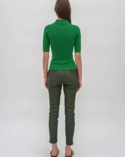 CROPPED SKINNY PANT - STRETCH PLONGE