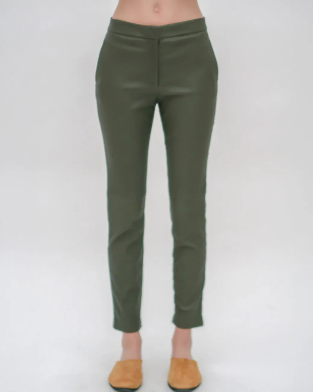 CROPPED SKINNY PANT - STRETCH PLONGE