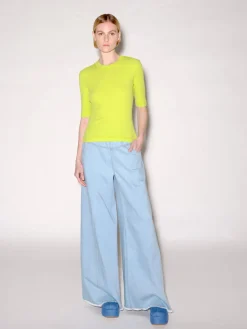 Cropped Sleeve T-Shirt