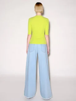 Cropped Sleeve T-Shirt