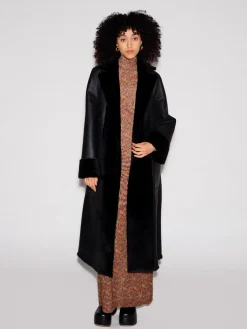 DOUBLE BREASTED MAXI COAT