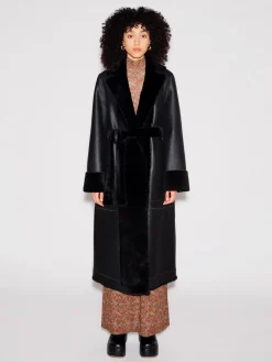 DOUBLE BREASTED MAXI COAT