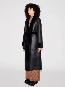 DOUBLE BREASTED MAXI COAT