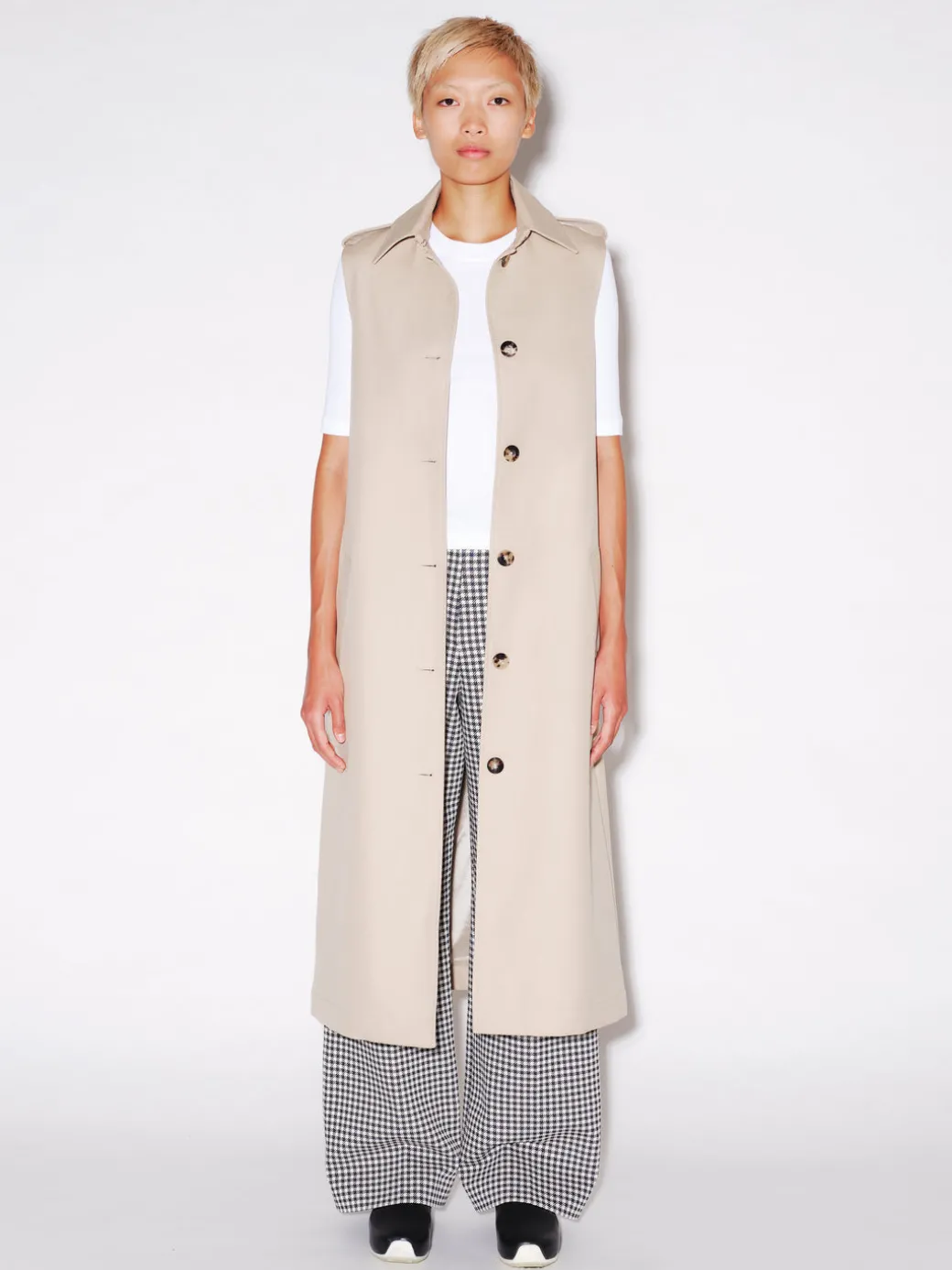 DOUBLE LAYER TRENCH COAT