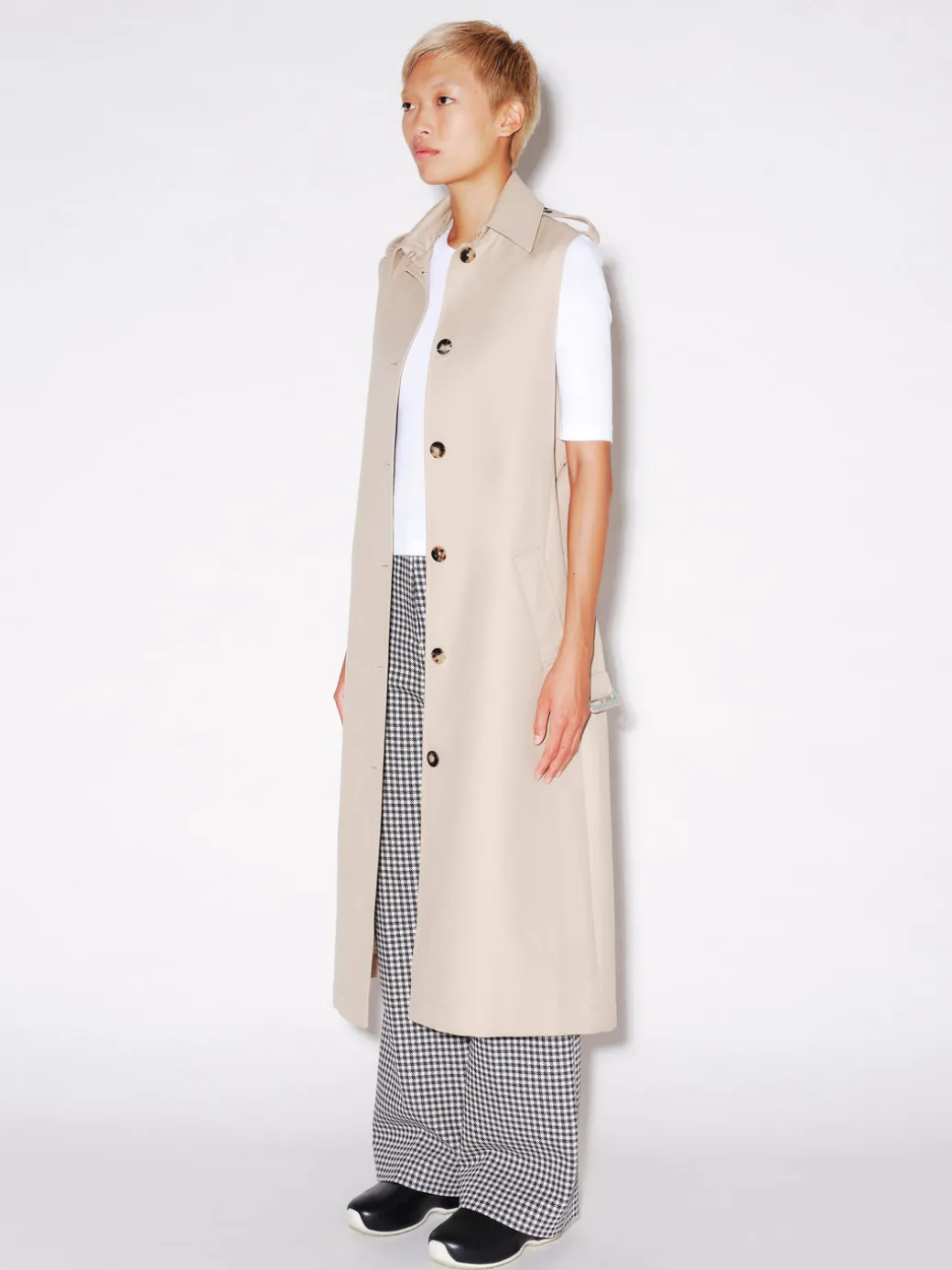 DOUBLE LAYER TRENCH COAT