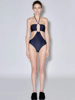 DRAWSTRING BANDEAU ONE PIECE